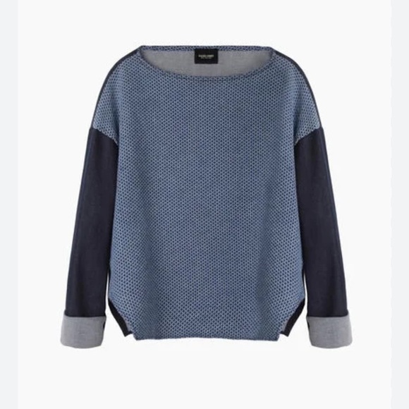 Rachel Comey- Barter Top in Pickstitch Indigo - denim- O/S- Sample Piece - Picture 1 of 9